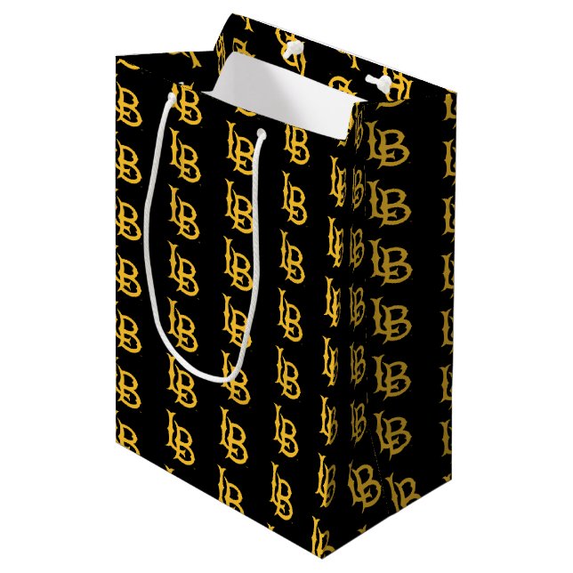 Long Beach State Logo Medium Gift Bag (Front Angled)