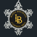 Long Beach State Logo Snowflake Pewter Christmas Ornament<br><div class="desc">Check out these California State University Long Beach designs! Show off your California State Pride with these new University products. These make the perfect gifts for the Long Beach student, alumni, family, friend or fan in your life. All of these Zazzle products are customisable with your name, class year, or...</div>