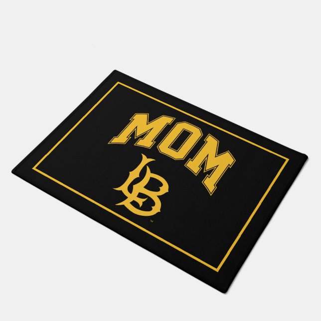 Long Beach State Mom Doormat (Angled)