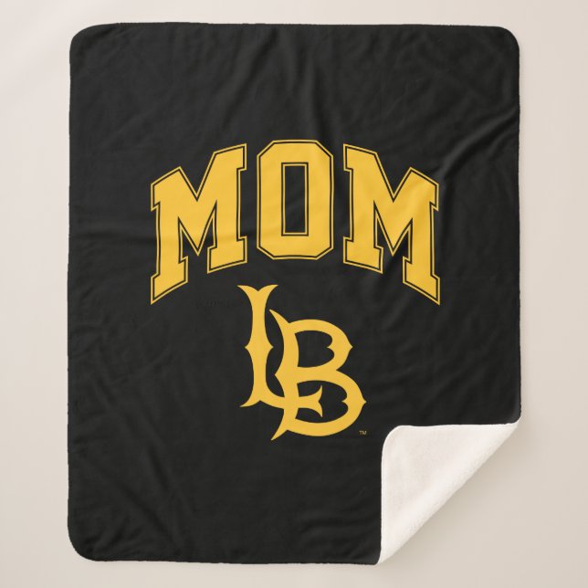 Long Beach State Mom Sherpa Blanket (Front)