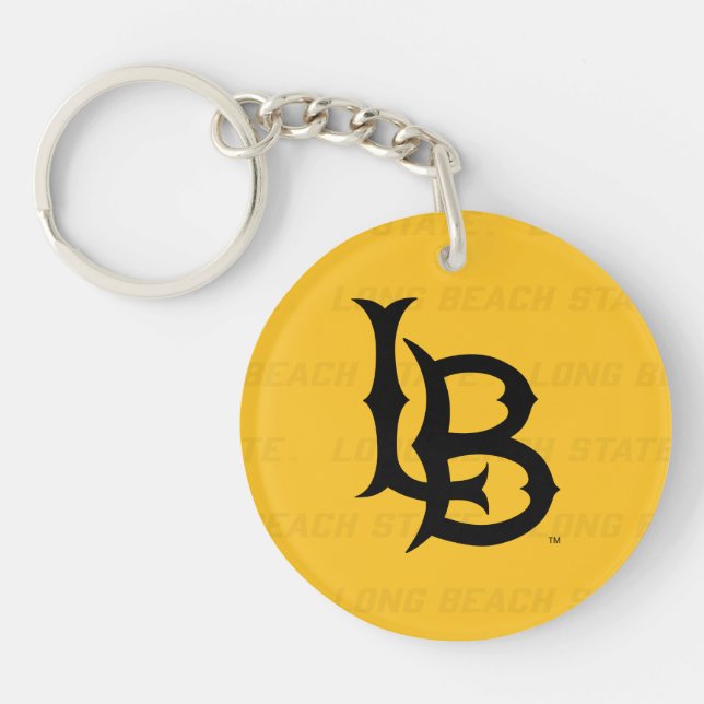 Long Beach State Watermark Key Ring (Front)