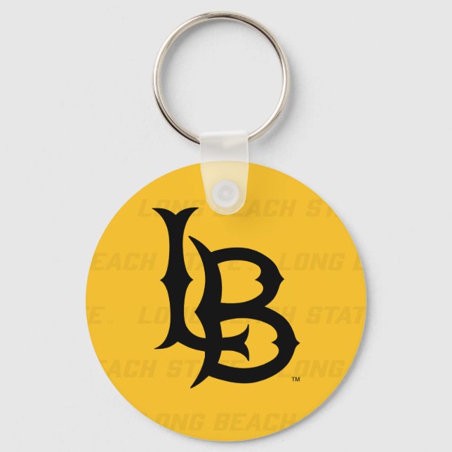 Long Beach State Watermark Key Ring (Front)