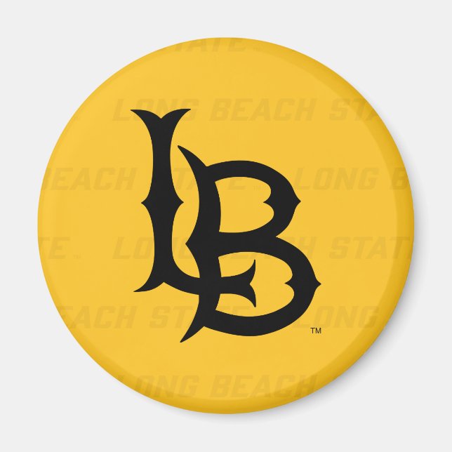 Long Beach State Watermark Magnet (Front)