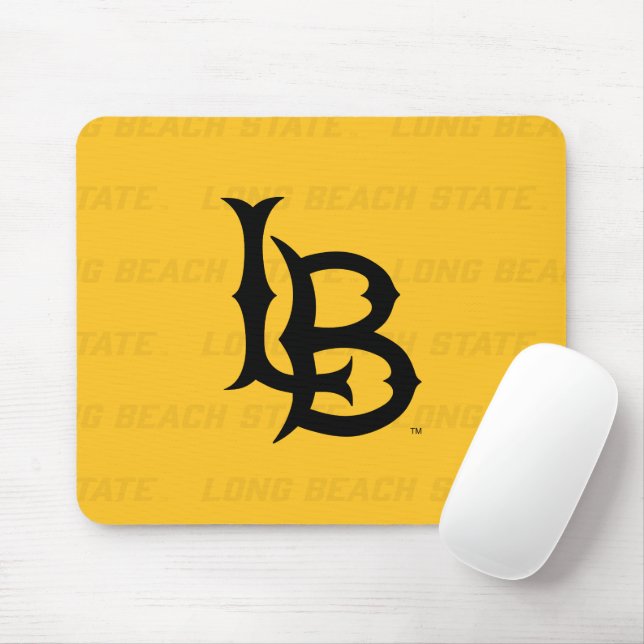 Long Beach State Watermark Mouse Pad (With Mouse)