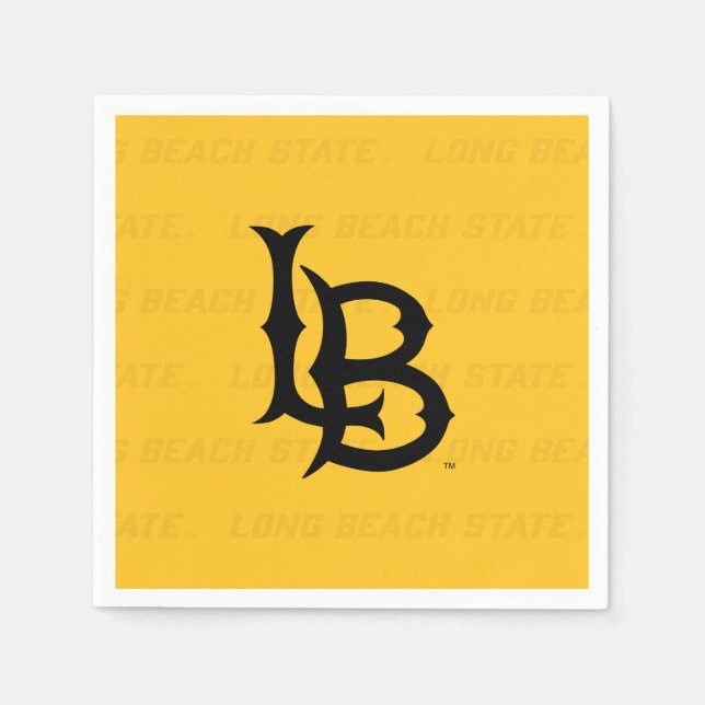 Long Beach State Watermark Napkin (Front)