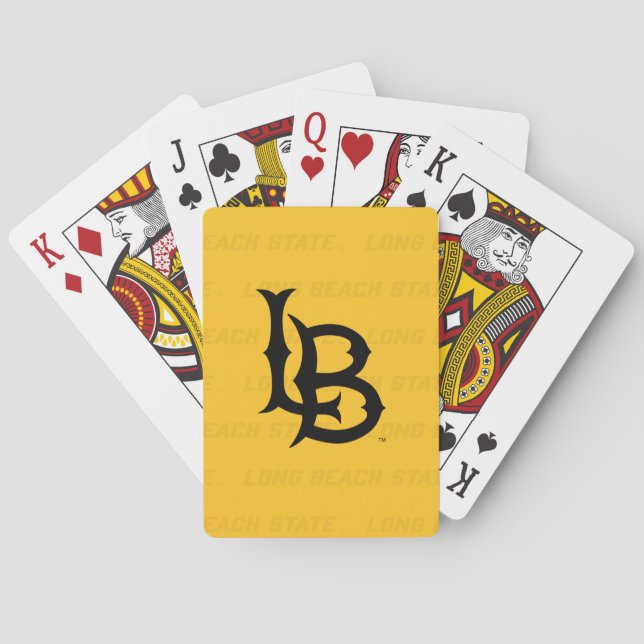 Long Beach State Watermark Playing Cards (Back)