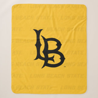 Long Beach State Watermark Sherpa Blanket