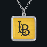 Long Beach State Watermark Silver Plated Necklace<br><div class="desc">Check out these California State University Long Beach designs! Show off your California State Pride with these new University products. These make the perfect gifts for the Long Beach student, alumni, family, friend or fan in your life. All of these Zazzle products are customisable with your name, class year, or...</div>