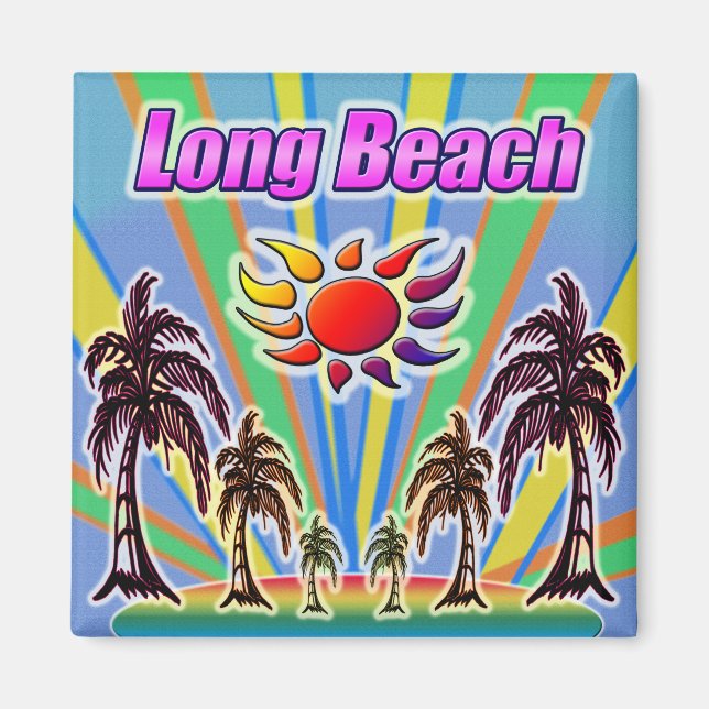 Long Beach Summer Love Magnet (Front)