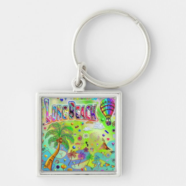 Long Beach Timeless Melody Keychain (Front)