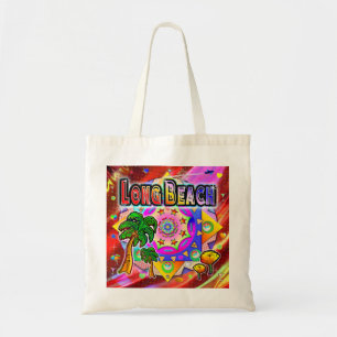 Long Beach Tropical Friends Tote Bag
