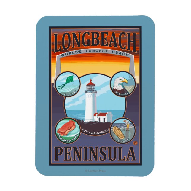 Long Beach, WashingtonTravel Magnet (Vertical)