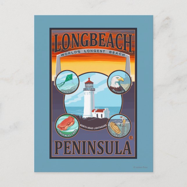Long Beach, WashingtonTravel Postcard (Front)