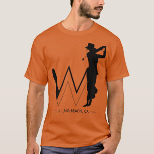 Long Beach Women's T Shirt Wine & Nine Summer Casu