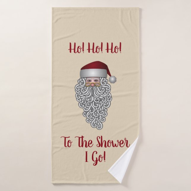 Long Beard Santa Bath Towel Set (Bath Towel)