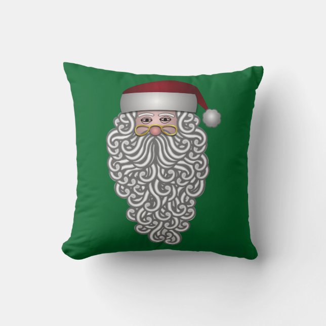 Long Bearded Santa Cushion (Front)