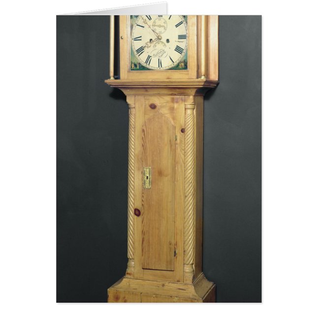 Long-case clock, with enamel painting (Front)
