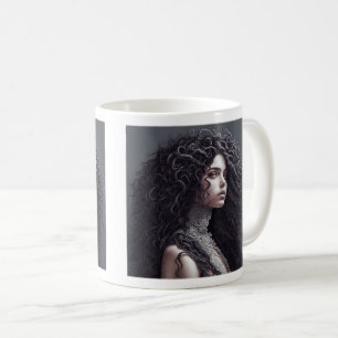 Long Curly Hair Classic Mug, 11 oz Coffee Mug