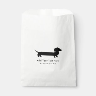 Long Dachshund Funny Drawing Favour Bags