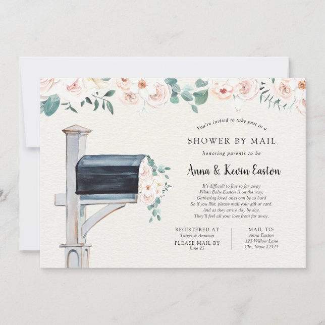 Long Distance Baby Shower by Mail Invitation (Front)
