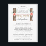 Long Distance Baby Shower by Mail Invitation Postcard<br><div class="desc">A baby shower by mail invitation perfect for those that live a long distance from loved ones. Vintage yet modern, clean and contemporary looking these invites are charming and elegant. Add your custom wording to this design by using the "Edit this design template" boxes on the right hand side of...</div>