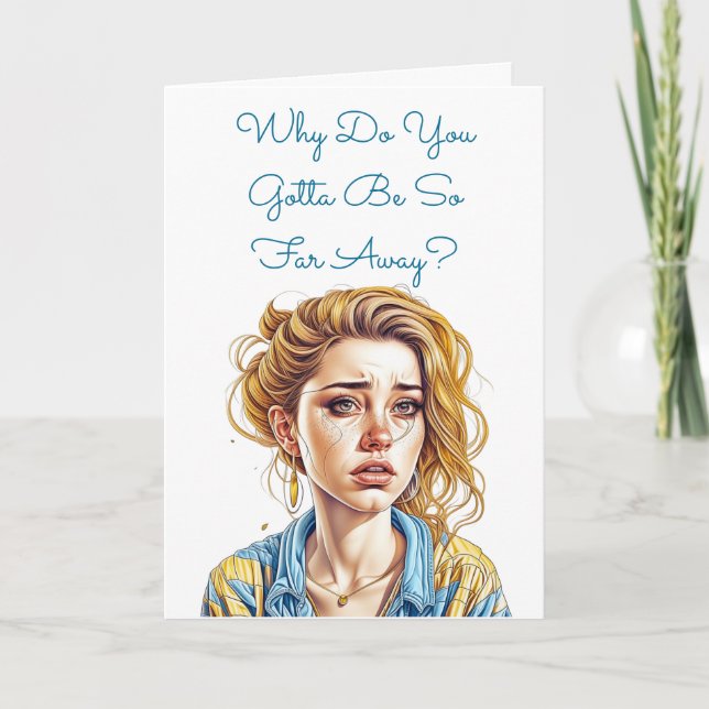 Long Distance Best Friend | Need You Card (Front)