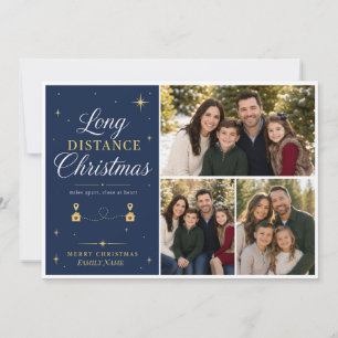 Long Distance Christmas Holiday Card