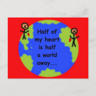 Long Distance Love Postcard