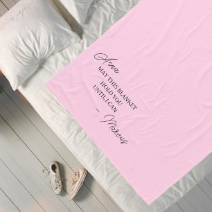 Long Distance Relationship Gift for Girlfriend Fle Fleece Blanket