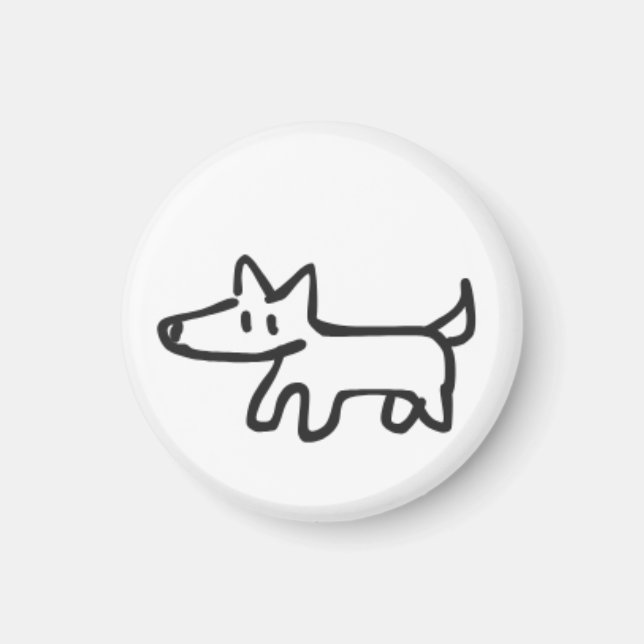 long dog magnet (Front)