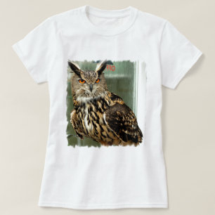 Long Eared Owl Ladies T-Shirt
