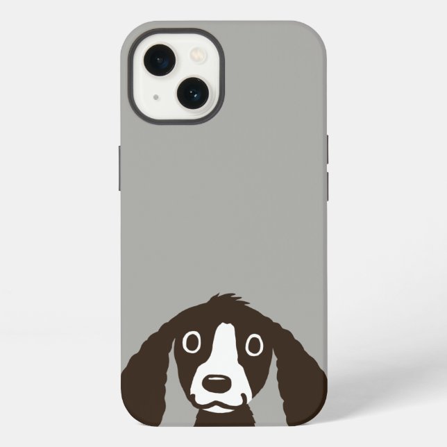 Long Ears Dog Cute Spaniel iPhone Case (Back)