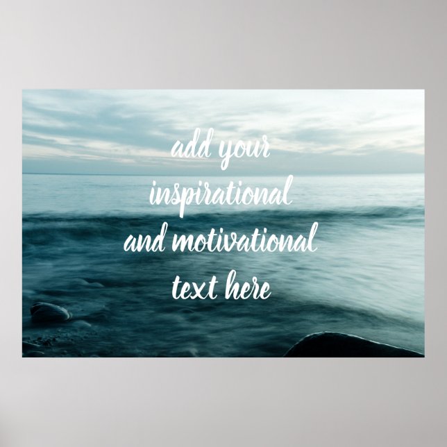 Long exposure sea poster (Front)