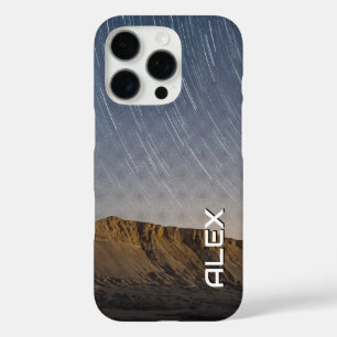 Long Exposure Stars Over Mountain – Night Sky iPhone 16 Pro Case