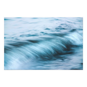 Long exposure waves photo print