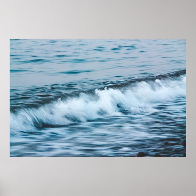 Long exposure waves poster (Front)