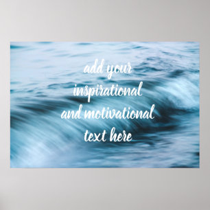 Long exposure waves poster