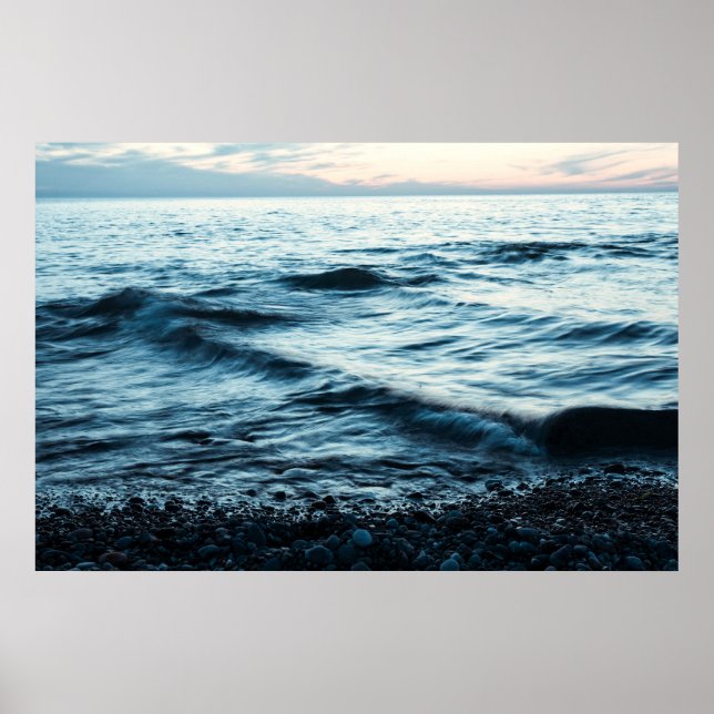 Long exposure waves poster (Front)