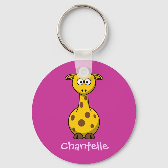 Long giraffe key ring (Front)