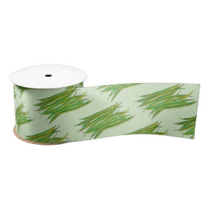 Long Green Beans Vegetable Garden Veggies Veg Satin Ribbon