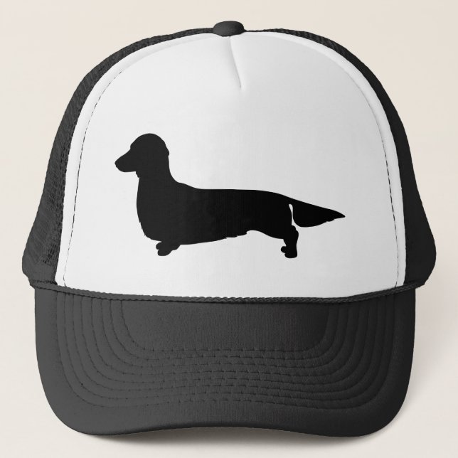 Long Hair Dachshund Ball Cap (Front)