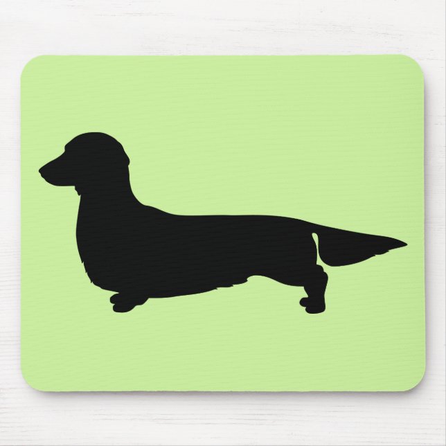 Long Hair Dachshund Mousepad (Front)