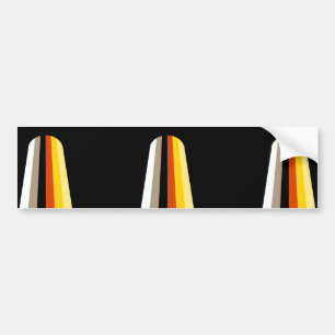 Long Hair Pride Flag Bumper Sticker