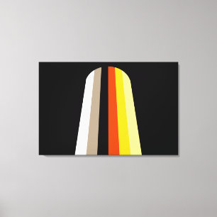 Long Hair Pride Flag Canvas Print