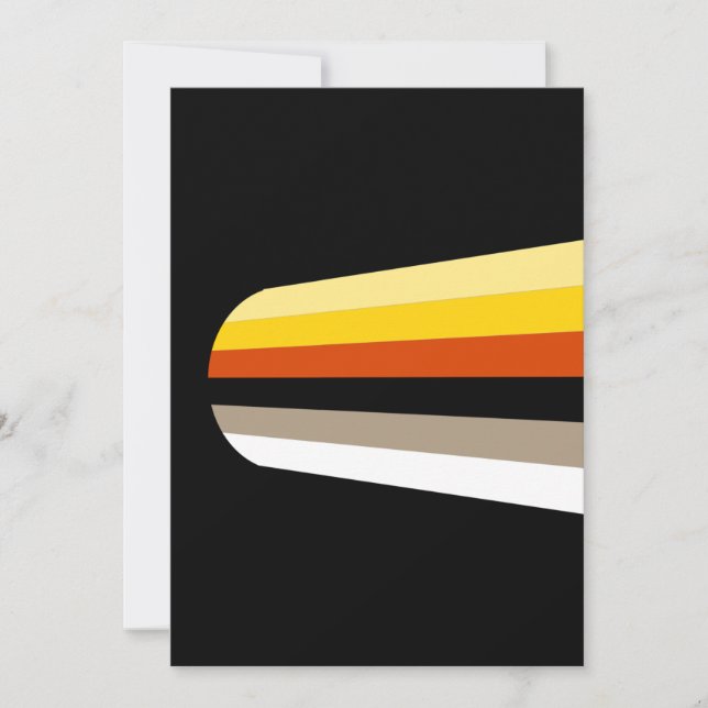 Long Hair Pride Flag Holiday Card (Front)