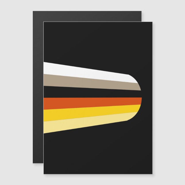 Long Hair Pride Flag Magnetic Invitation (Front/Back)