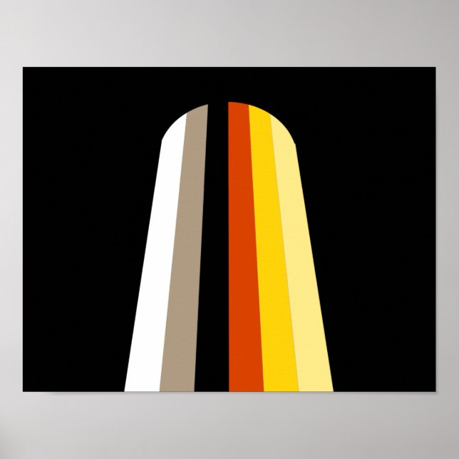 Long Hair Pride Flag Poster (Front)