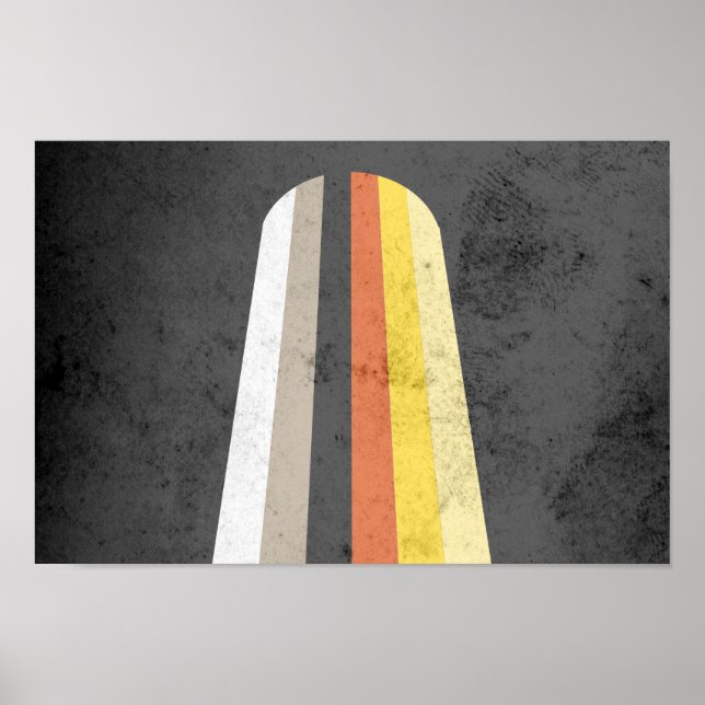 LONG HAIR PRIDE FLAG POSTER (Front)