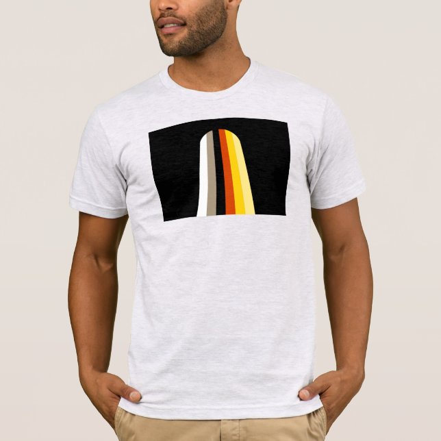 Long Hair Pride Flag T-Shirt (Front)