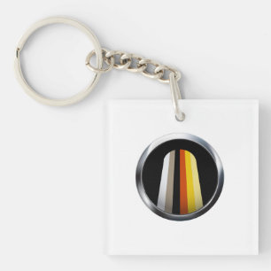 Long Hair Pride Key Ring